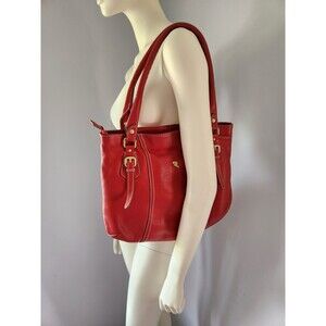 Designer purse Robert Pietri Red leather large handbag Shoulder Bag‎ Leopard